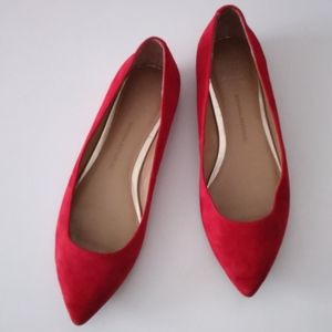 Banana Republic Red Suede Flats